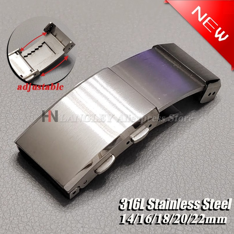 Luxury Watch Collection - 316L Solid Stainless Steel Buckle 14/16mm