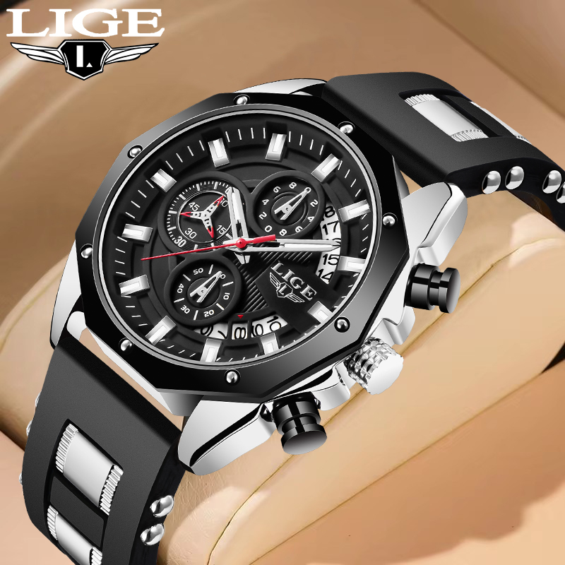 Luxury Watch Box - LIGE Fashion Outdoor Quartz Man Watch