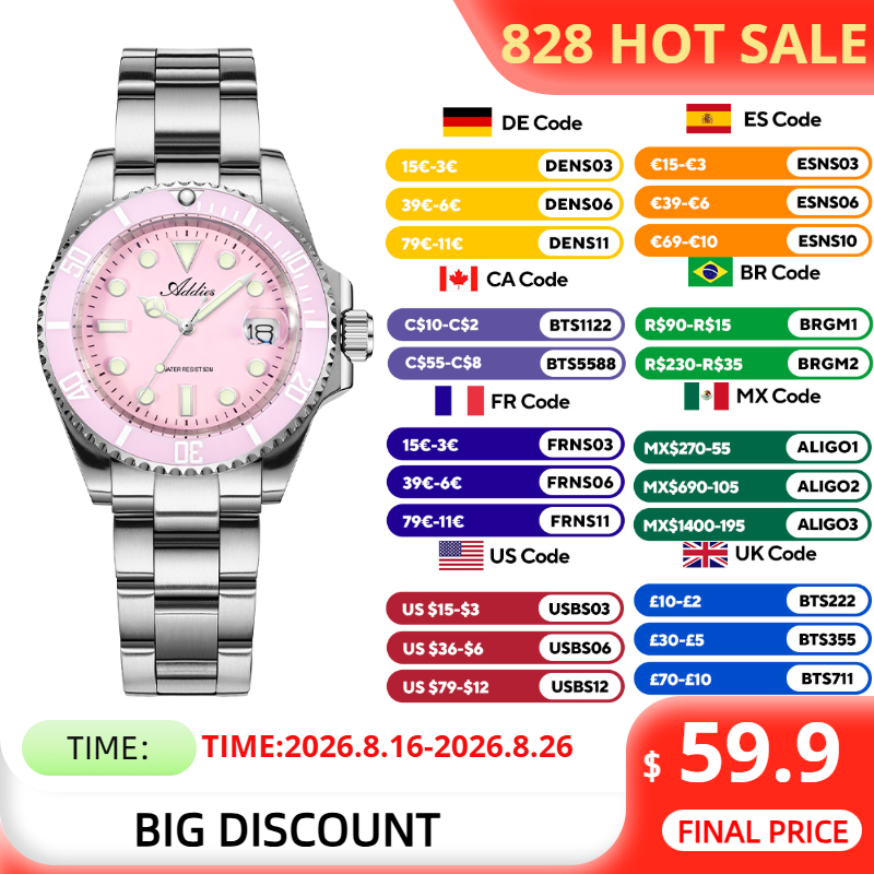 Luxury Watch Box - ADDIES 36mm 50m Waterproof Women's Watches