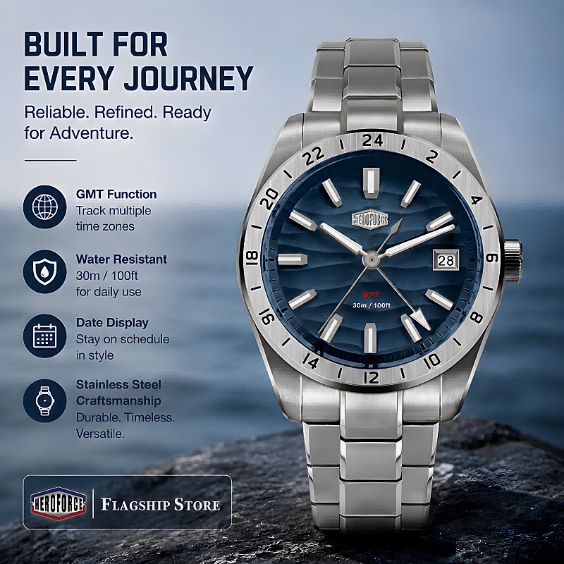 Luxury Watch Zone - HEROFORCE New Waterproof Luminous Quartz Watch