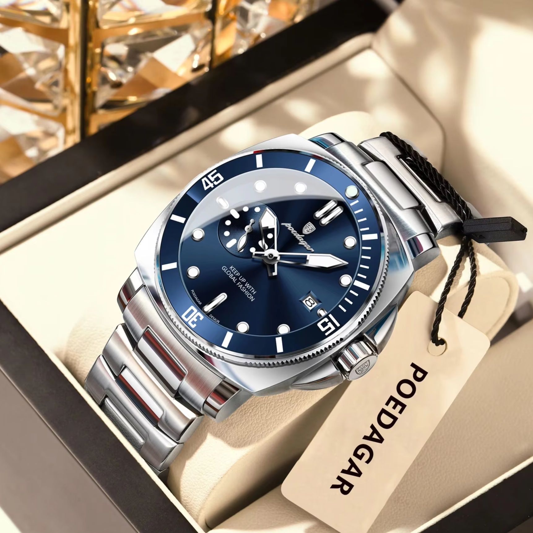 POEDAGAR Top Fashion Luxury Wa - Luxury Watch Zone recension och pris