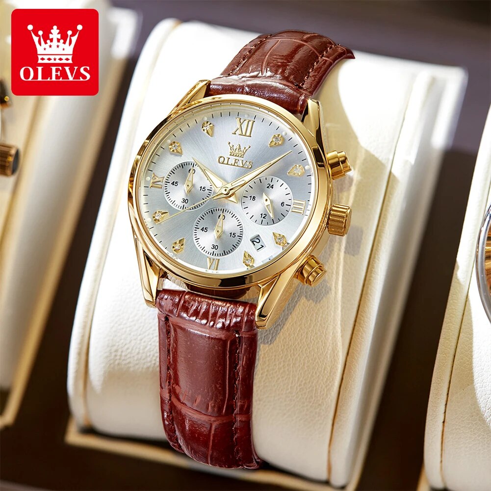 OLEVS 5523 Women's Watches Lea - Luxury Watch Female recension och pris