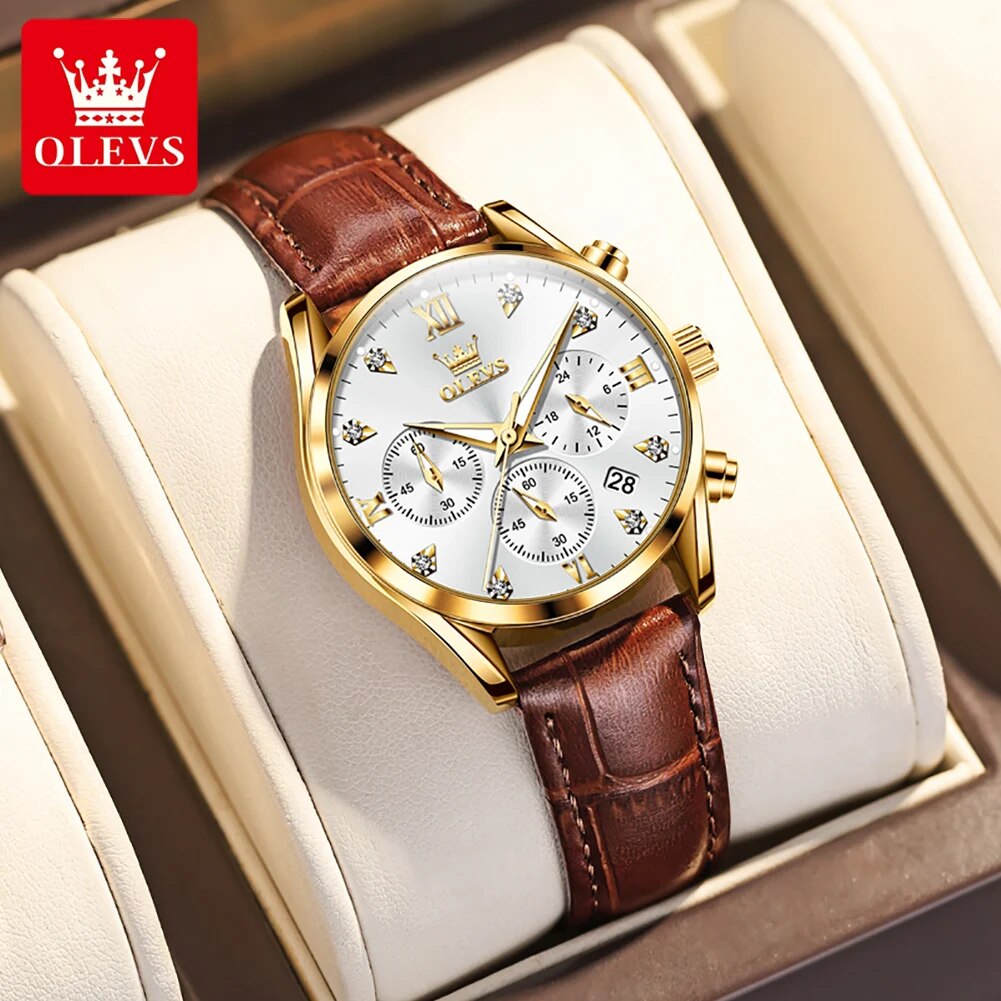 OLEVS 5523 Women's Watches Lea - Luxury Watch Female recension och pris