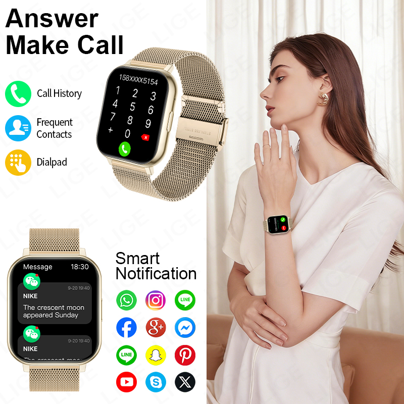 LIGE 2026 Smartwatch Android P - Luxury Watch Hd recension och pris