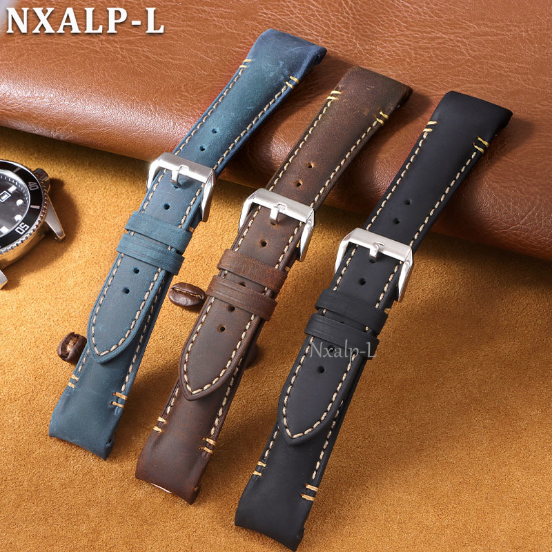 Curved End Bracelet Oil Wax Co - Luxury Watch Face recension och pris