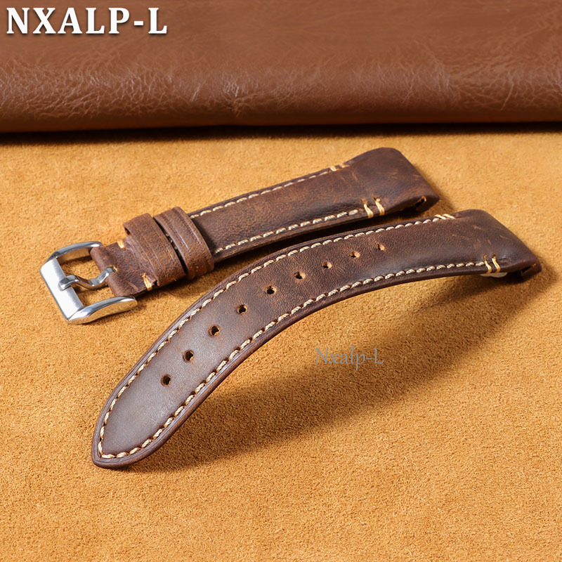 Curved End Bracelet Oil Wax Co - Luxury Watch Face recension och pris