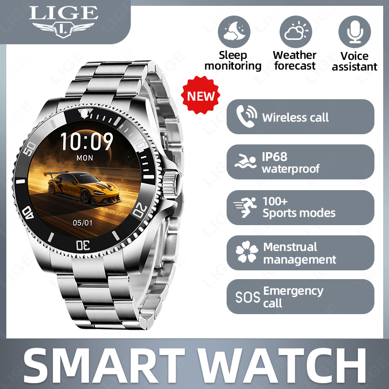 LIGE Business Smart Watch Men  - Luxury Watch Hd recension och pris