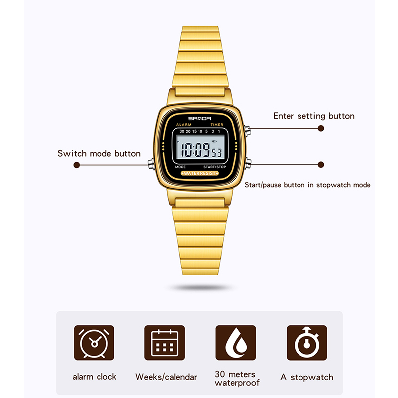 SANDA Women Golden Classic Qua - Luxury Watch Zone recension och pris