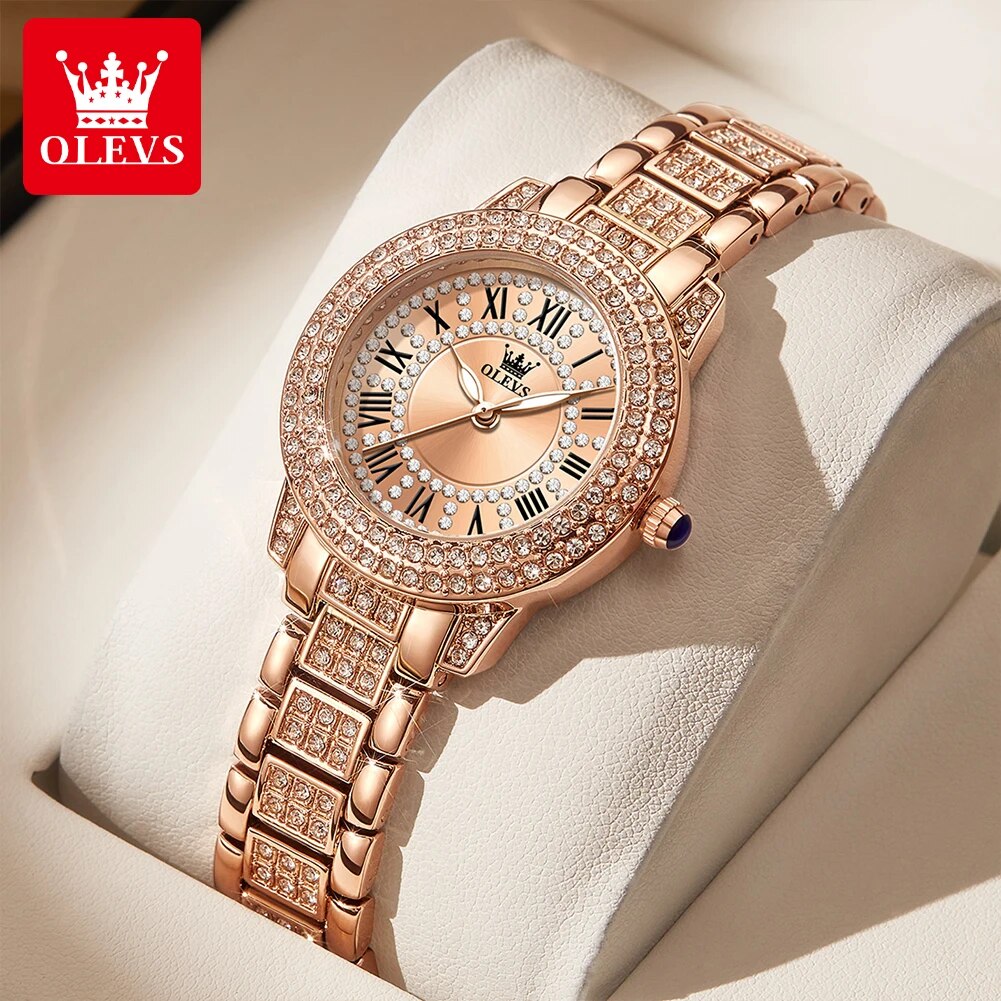 OLEVS 9943 Luxury All Diamond  - Luxury Watch Female recension och pris