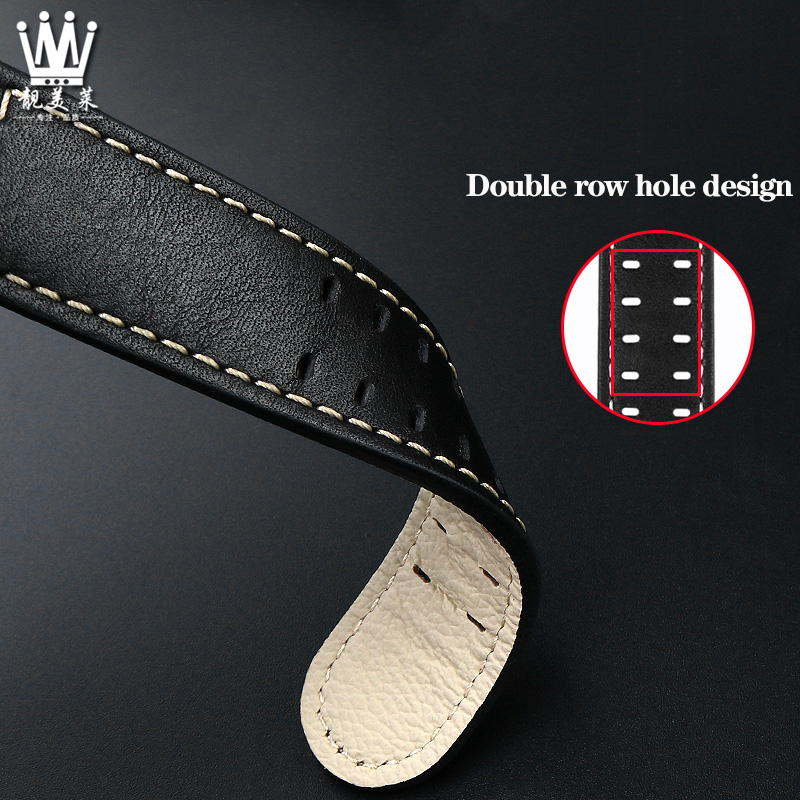 Genuine Leather Watch Band 20m - Field Watch Military recension och pris