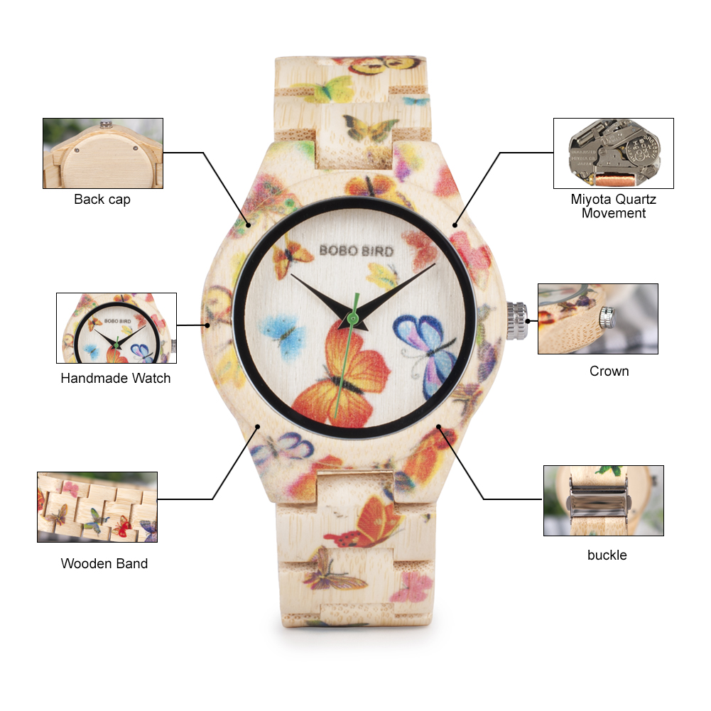 BOBO BIRD Wood Women Watches L - Luxury Watch Female recension och pris