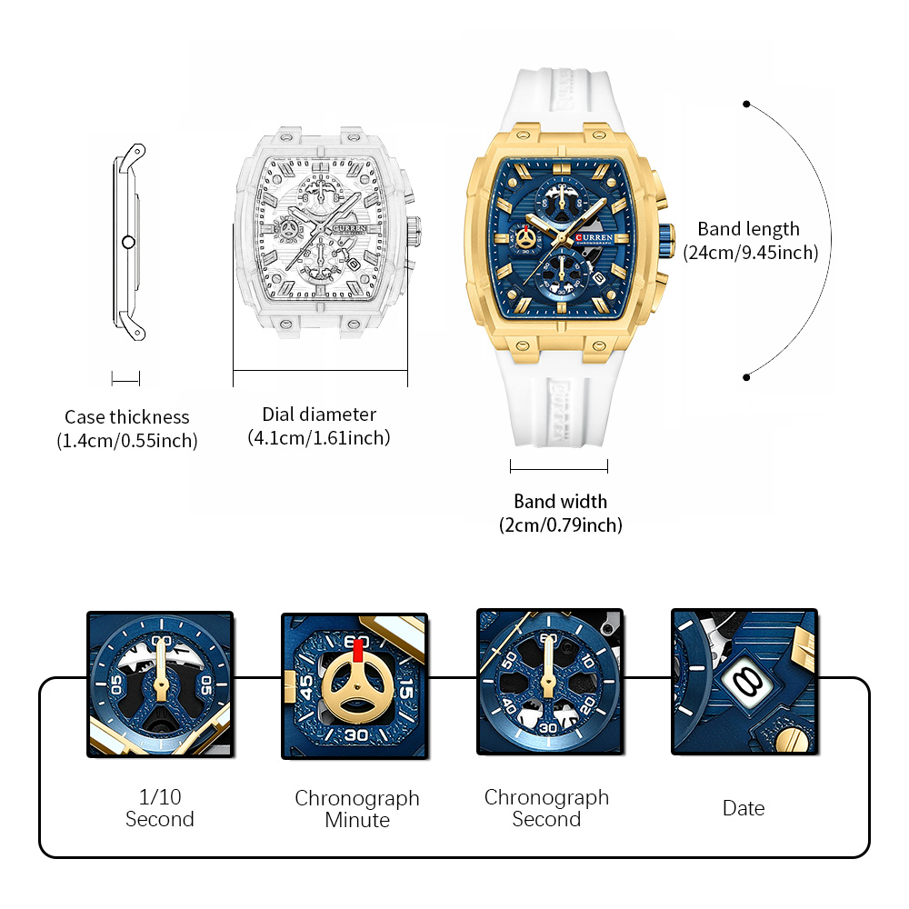 CURREN Luxury Vintage Watch fo - Luxury Watch News recension och pris