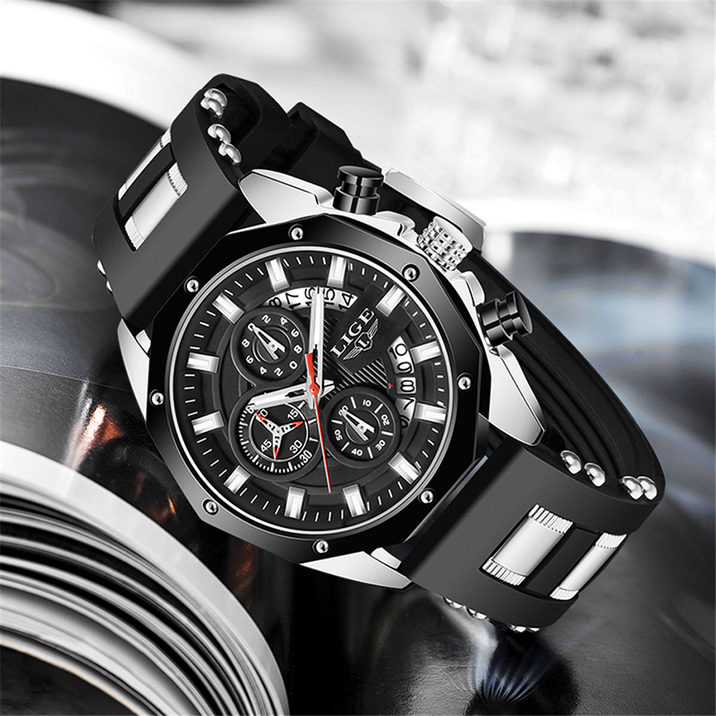 LIGE Fashion Outdoor Quartz Ma - Luxury Watch Box recension och pris
