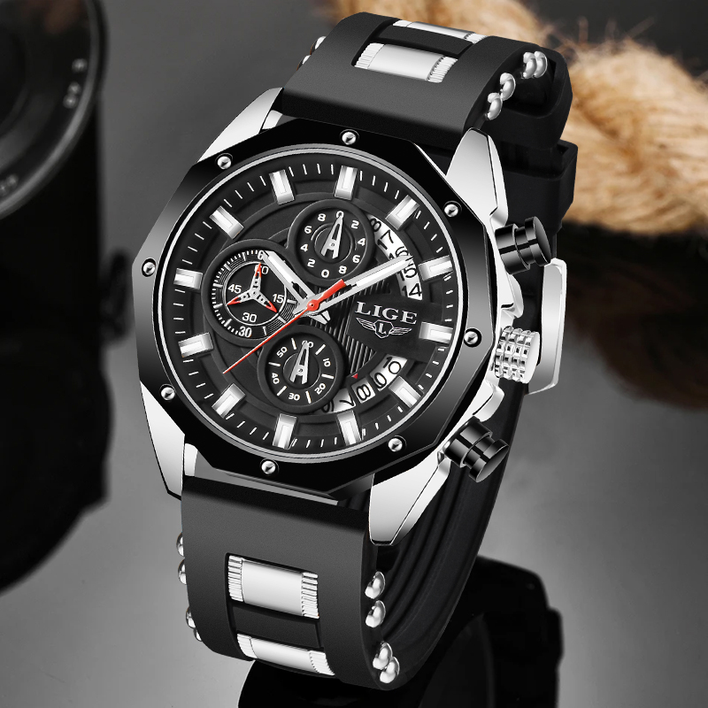 LIGE Fashion Outdoor Quartz Ma - Luxury Watch Box recension och pris
