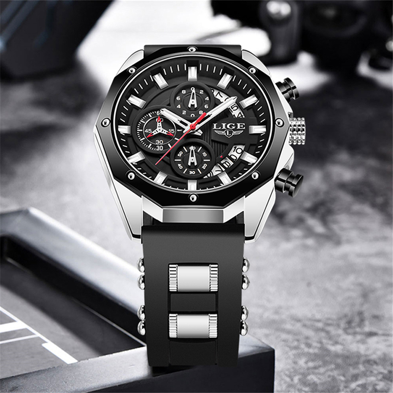 LIGE Fashion Outdoor Quartz Ma - Luxury Watch Box recension och pris