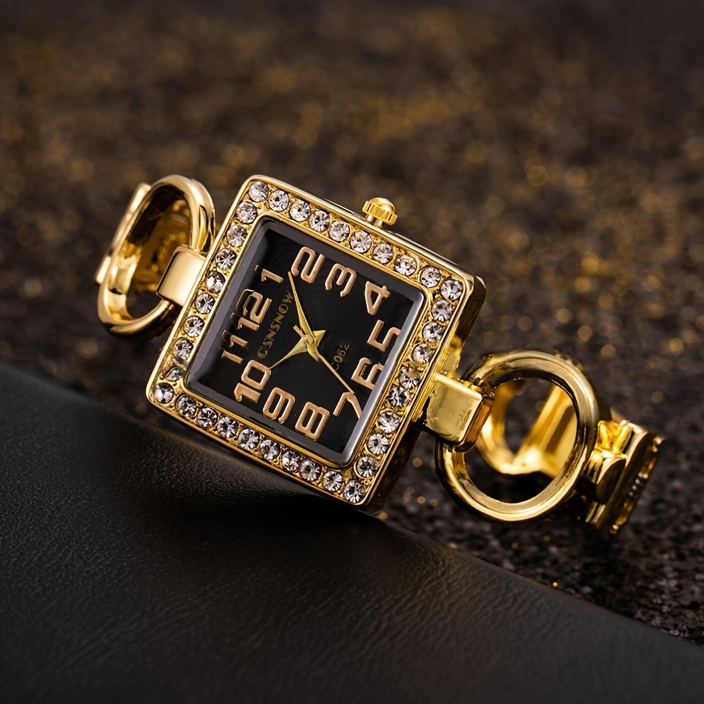 Luxury Fashion Rhinestone Squa - Luxury Watch Female recension och pris