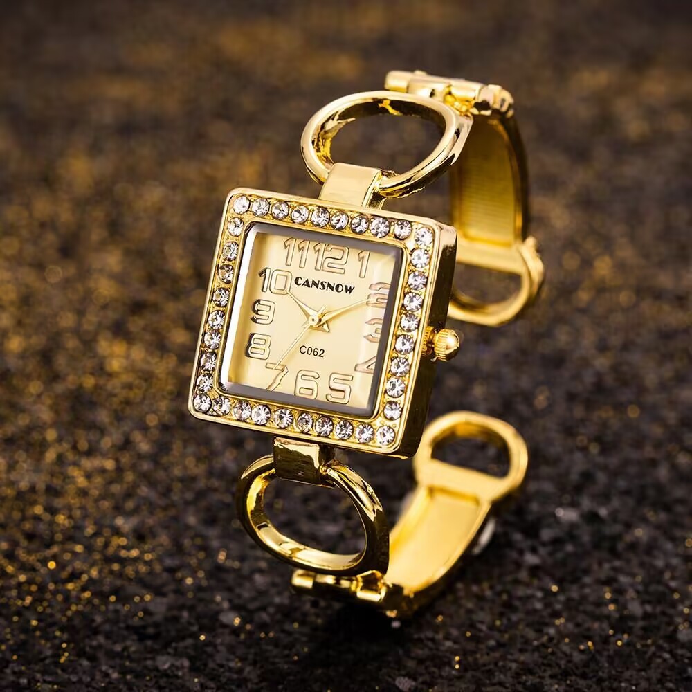 Luxury Fashion Rhinestone Squa - Luxury Watch Female recension och pris