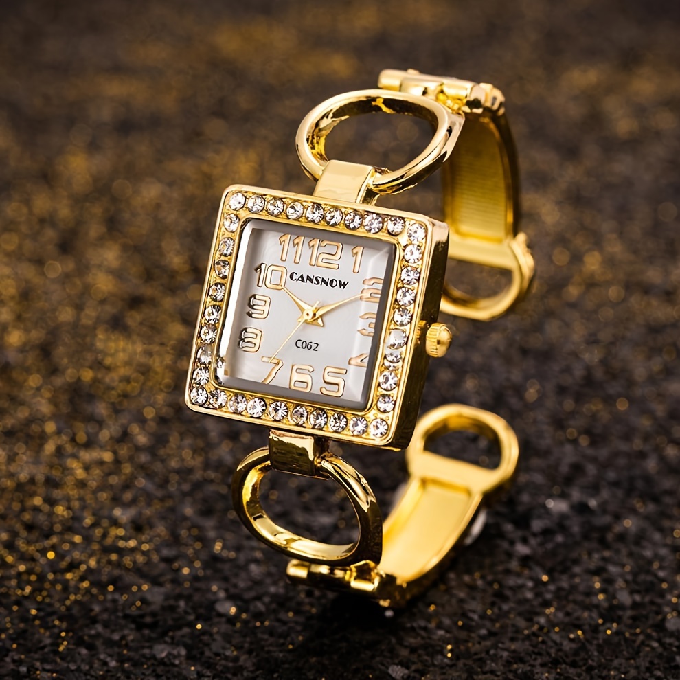 Luxury Fashion Rhinestone Squa - Luxury Watch Female recension och pris