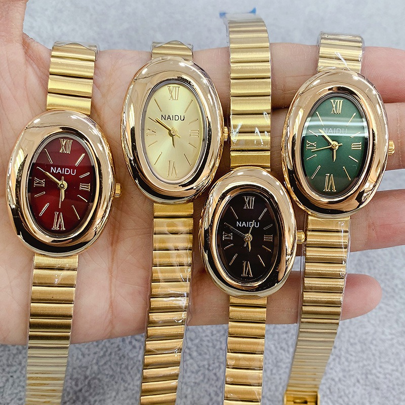 Luxury Brand Gold Oval Women Q - Luxury Watch Female recension och pris