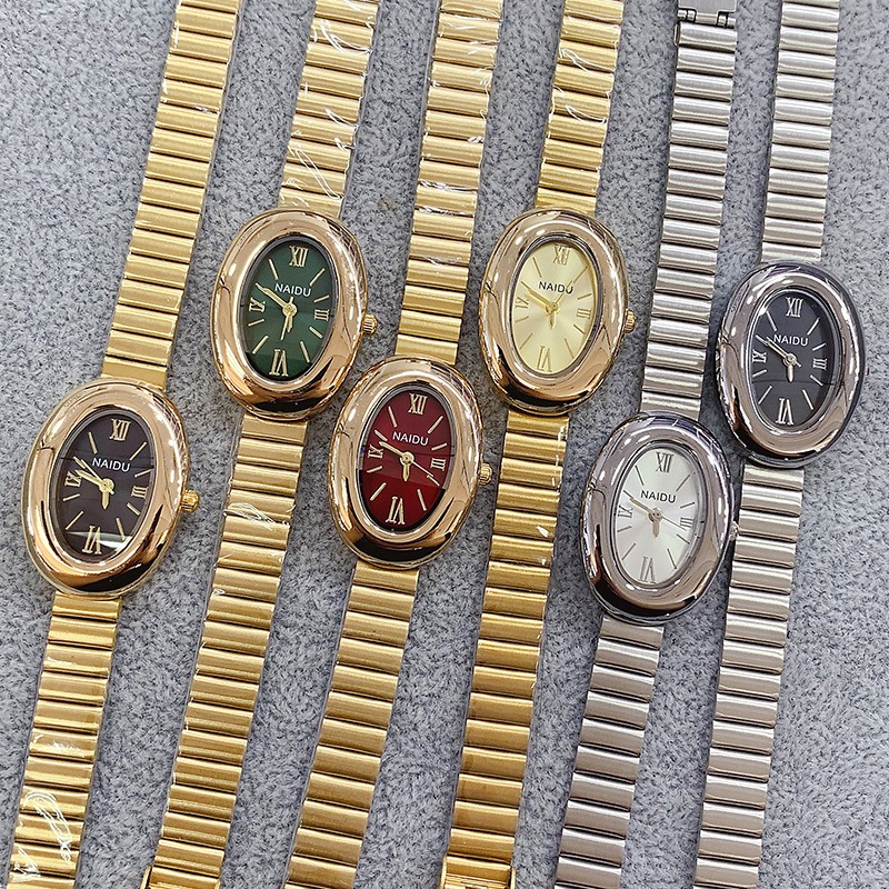 Luxury Brand Gold Oval Women Q - Luxury Watch Female recension och pris