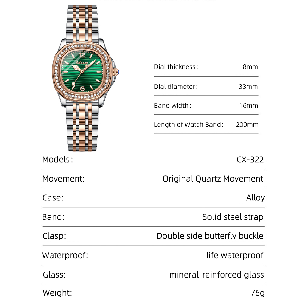 CHENXI Elegant End Luxury Wome - Luxury Watch Events recension och pris