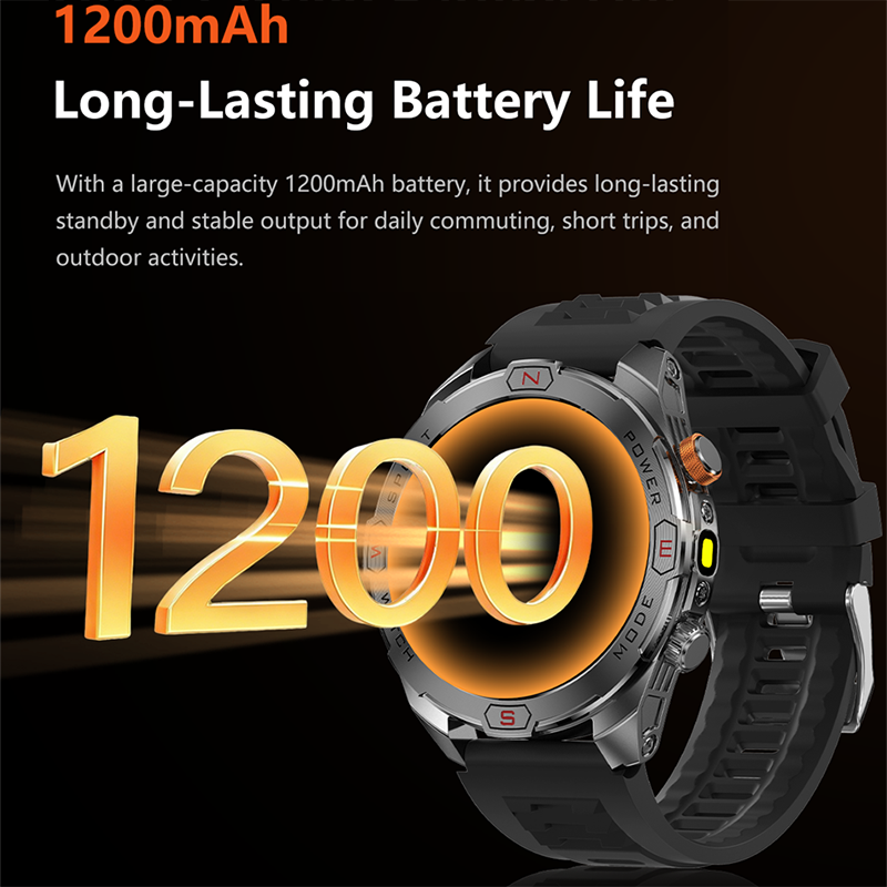 2026 New Rugged Power Smart Wa - Gmt Dual Timezone Watch recension och pris