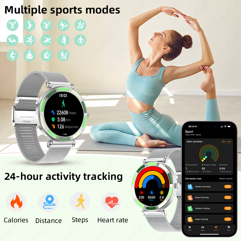 LIGE Luxury Women Smart Watche - Luxury Watch Hd recension och pris