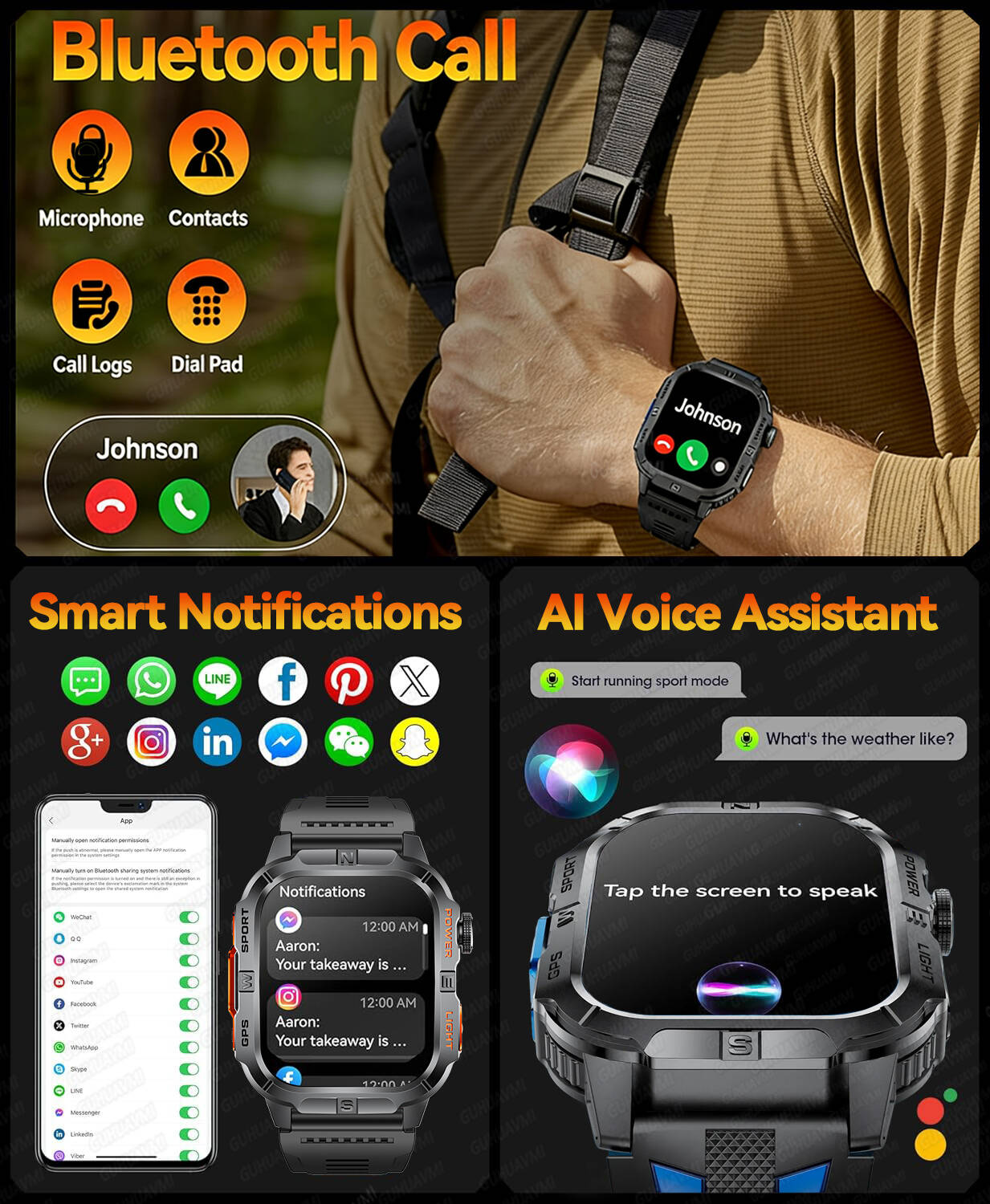 New Military T-Rex3 Ultra GPS  - Gmt Dual Timezone Watch recension och pris