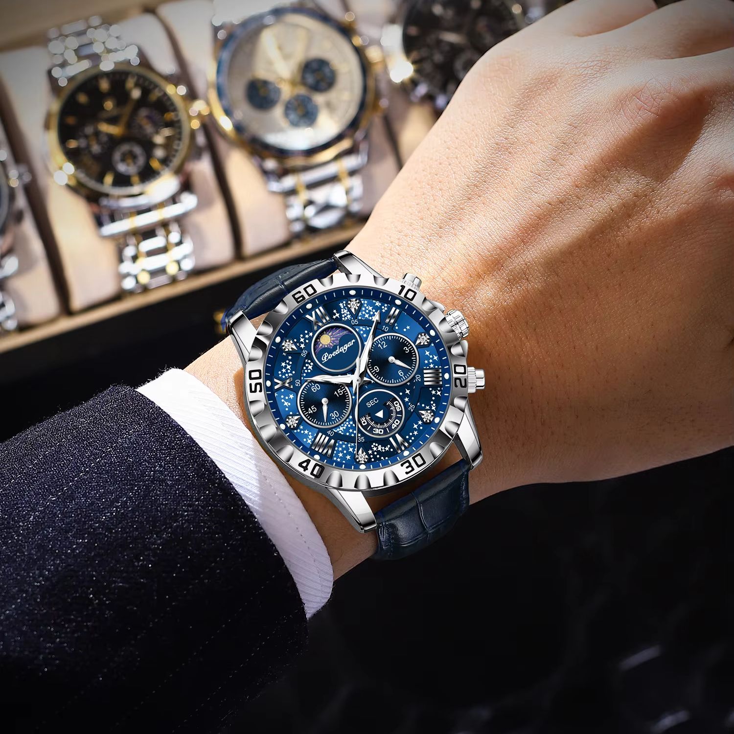 POEDAGAR Luxury Fashion Man Wa - Luxury Watch Zone recension och pris