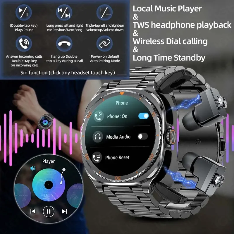 New 2026 TWS 2-in-1 Wireless H - Luxury Watch Hd recension och pris