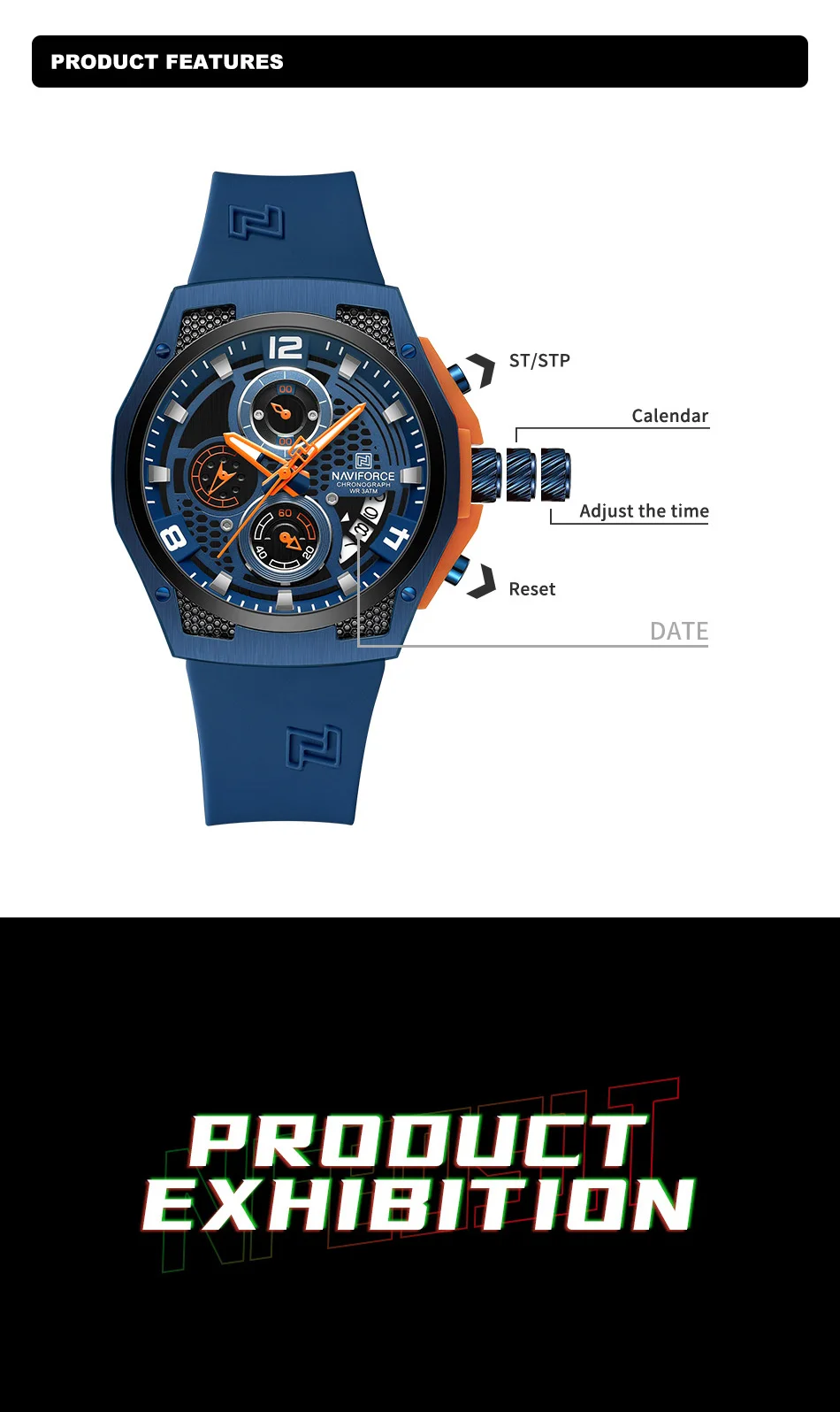 Naviforce NF8051L High Quality - Field Watch Military recension och pris