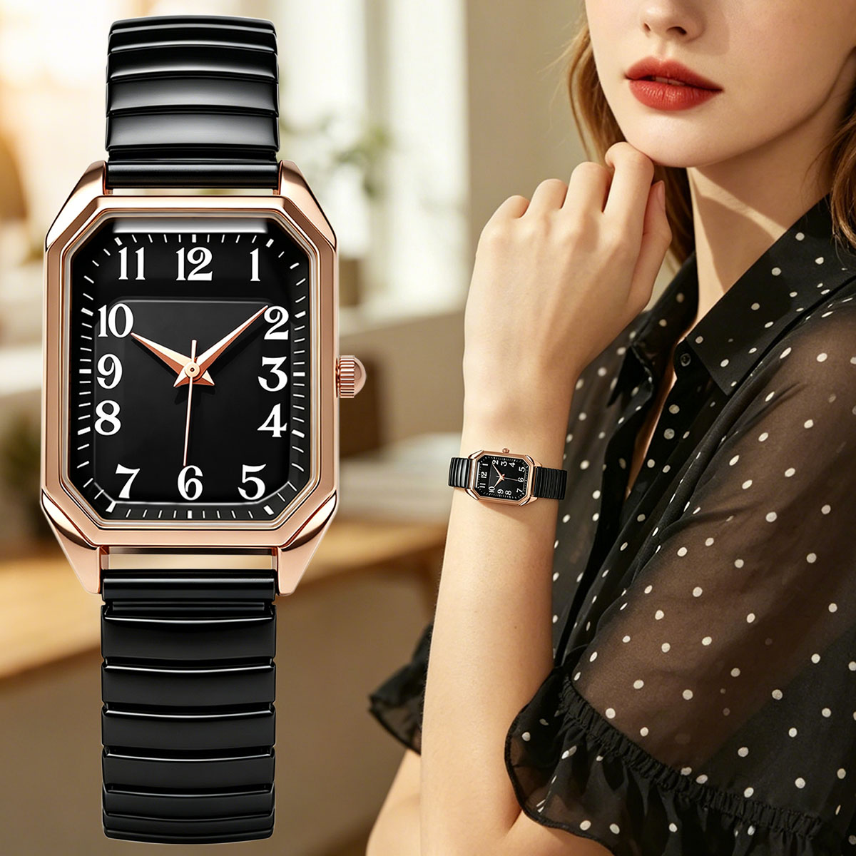 Women Octagonal Rectangle Quar - Luxury Watch Female recension och pris