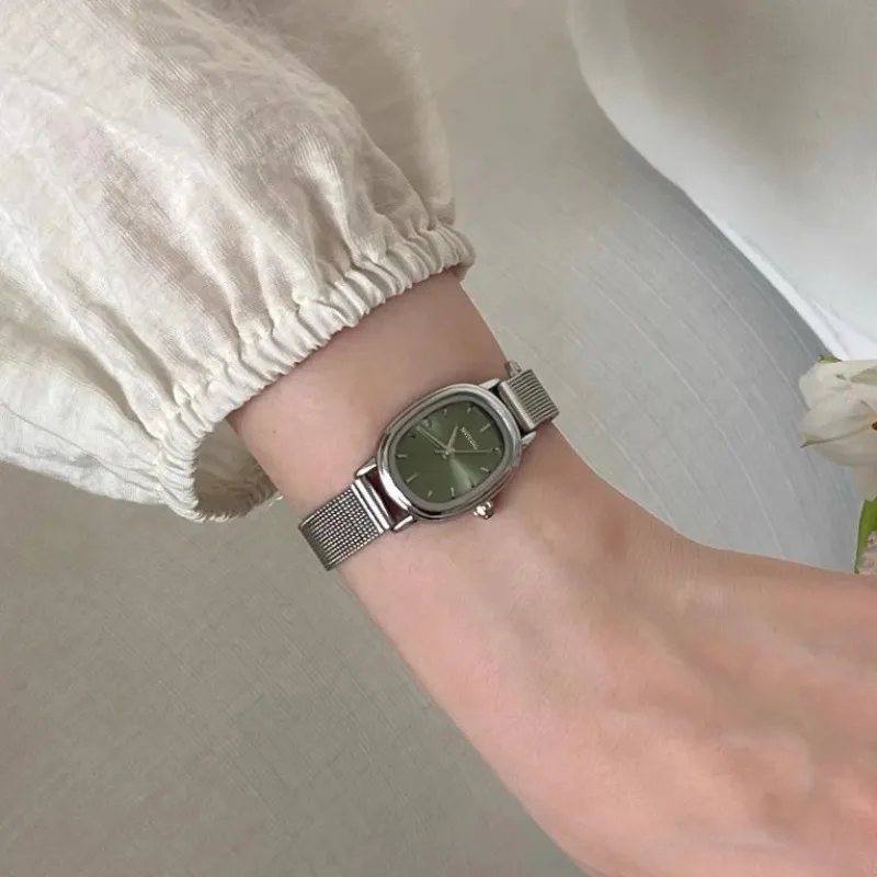 Small Oval Dial Green Watch Si - Luxury Watch Female recension och pris