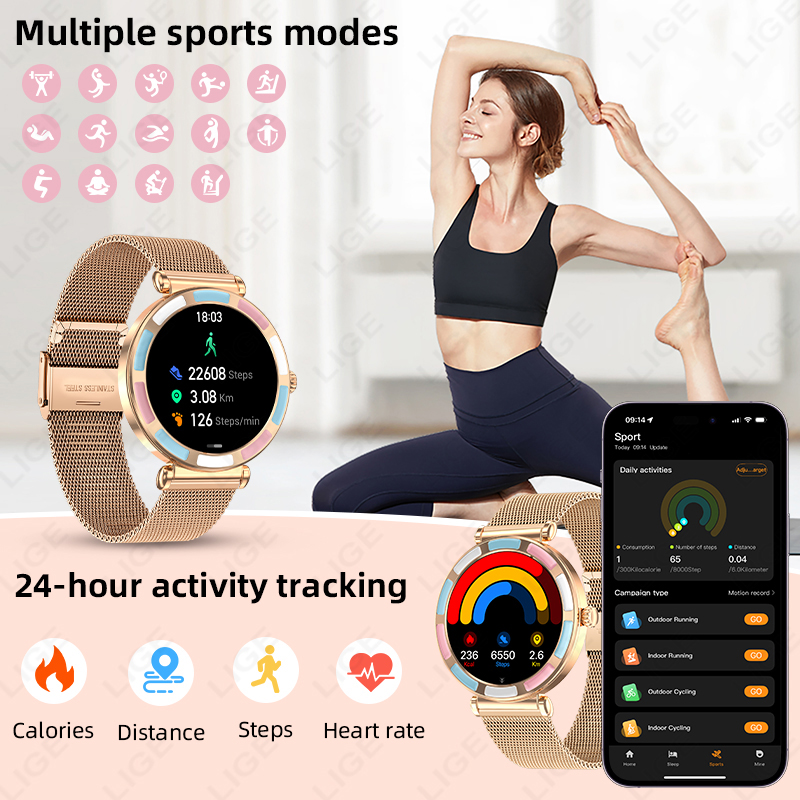 2026 LIGE Luxury Smart Watch F - Luxury Watch Hd recension och pris