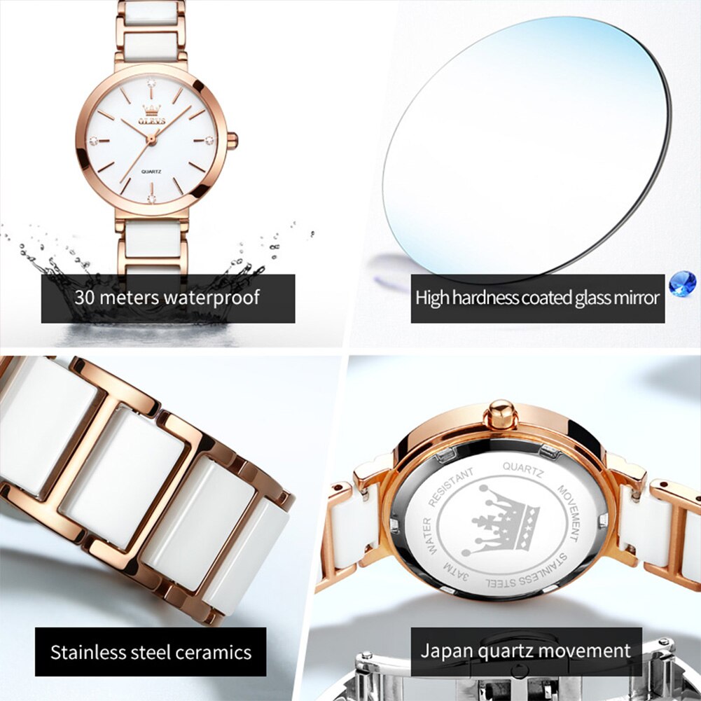 OLEVS Fashion Women Watches Re - Luxury Watch Female recension och pris